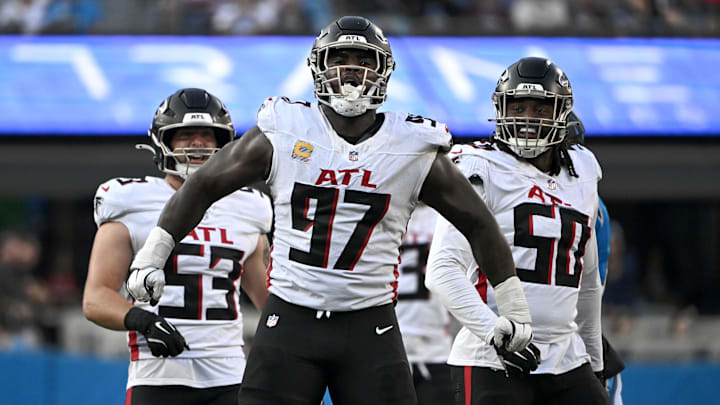 Atlanta Falcons defensive end Grady Jarrett Atlanta Falcons defensive end Grady Jarrett