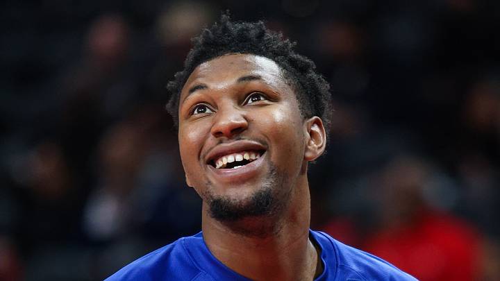 Atlanta, Georgia, USA; Philadelphia 76ers forward Justin Edwards (11) warms up before the game against the Atlanta Hawks at State Farm Arena on December 14, 2025. Atlanta, Georgia, USA; Philadelphia 76ers forward Justin Edwards (11) warms up before the game against the Atlanta Hawks at State Farm Arena on December 14, 2025.