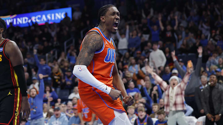 Jalen Williams and the Thunder are road favorites in Golden State.