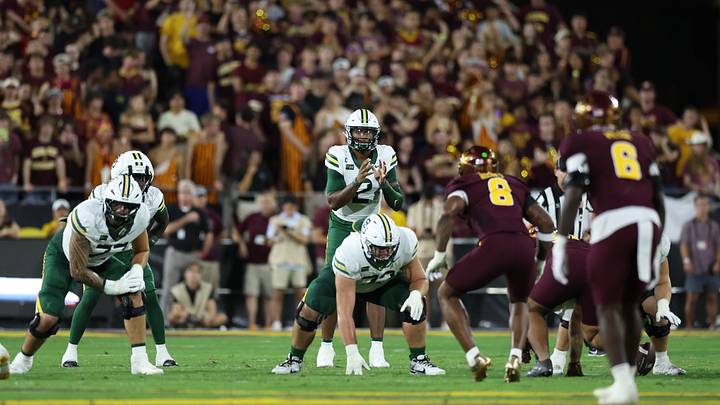 Arizona State hosts Baylor at Mountain America Stadium on Oct. 3, 2026, in Tempe, Arizona. The Sun Devils welcomed a strong group of 2028 recruits for the matchup as Kenny Dillingham continues his push to keep top in-state talent home. Credit: Anna Carrington Arizona State hosts Baylor at Mountain America Stadium on Oct. 3, 2026, in Tempe, Arizona. The Sun Devils welcomed a strong group of 2028 recruits for the matchup as Kenny Dillingham continues his push to keep top in-state talent home. Credit: Anna Carrington