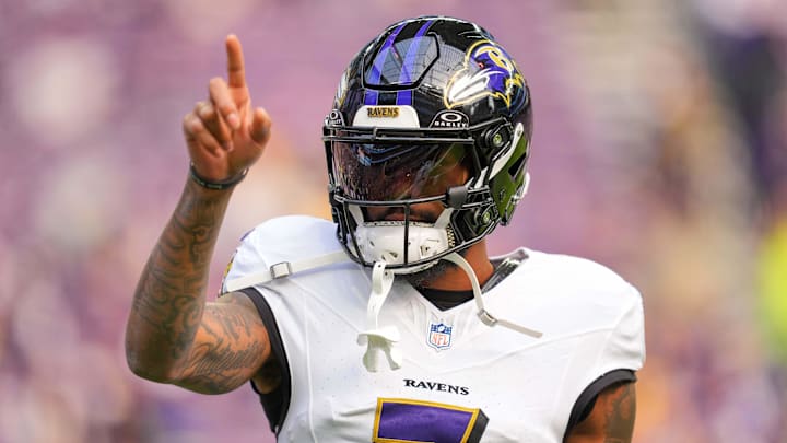 Baltimore Ravens wide receiver Rashod Bateman