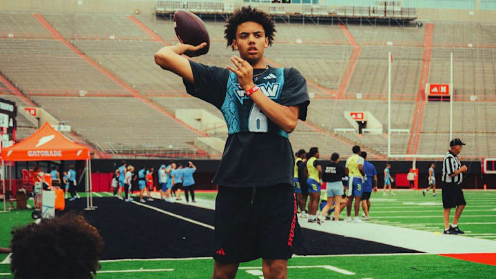 Trae Taylor at Nebraska for a 7on7 event Trae Taylor at Nebraska for a 7on7 event
