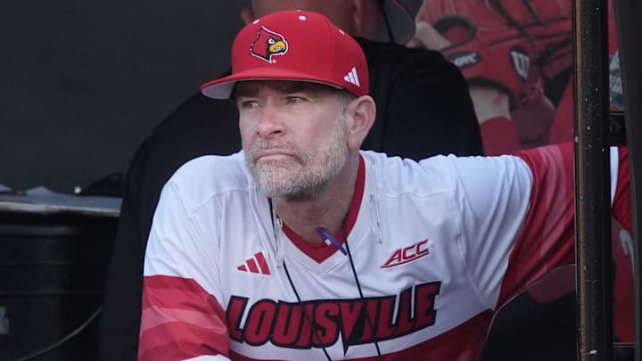 Louisville's Dan McDonnell coaches his team against Vanderbilt Tuesday night at Jim Patterson Stadium
