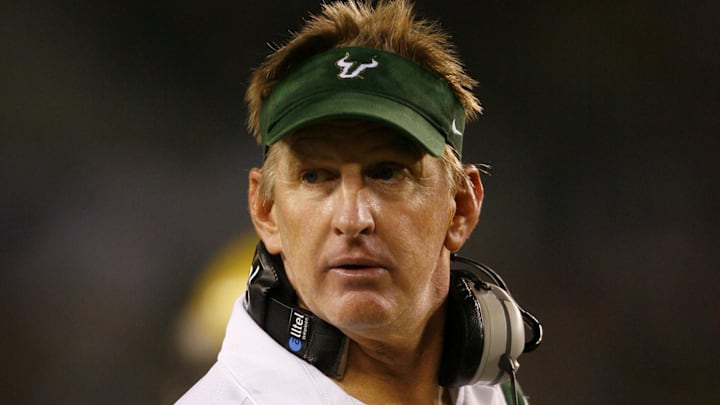 Jim Leavitt was USF's first football coach and received recognition for that by being named to the school's athletic Hall of Fame.