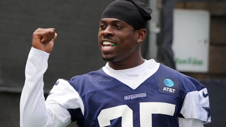 Dallas Cowboys cornerback Andrew Booth during training camp at the River Ridge Fields in Oxnard. 