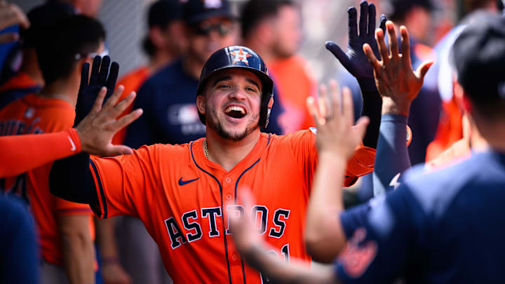 Houston Astros catcher Yainer Diaz