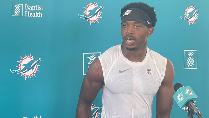 Miami Dolphins CB Storm Duck is in his second NFL season.