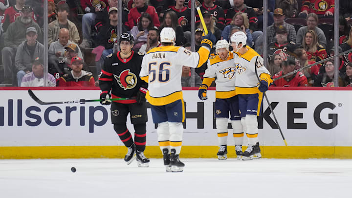 Jonathan Marchessault, Justin Barron, Erik Haula