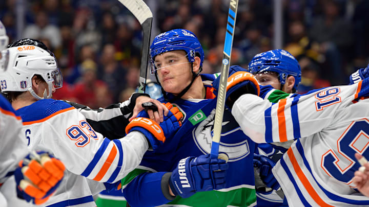 Edmonton Oilers v Vancouver Canucks - Game One