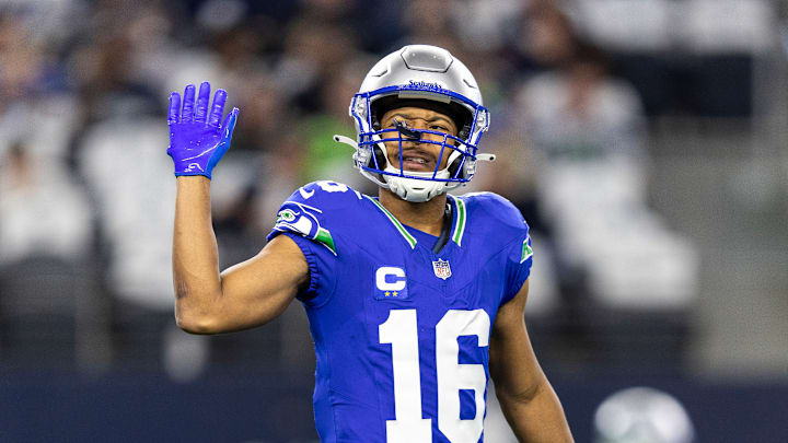 Wide receiver Tyler Lockett of the Seattle Seahawks Wide receiver Tyler Lockett of the Seattle Seahawks