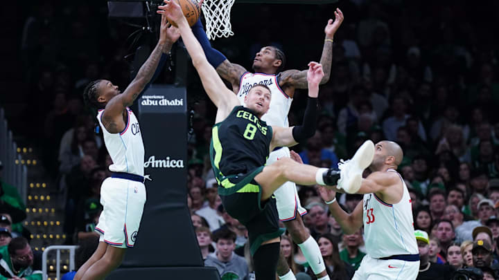Boston Celtics, LA Clippers, Jrue Holiday, James Harden, Al Horford, Kawhi Leonard, Kristaps Porzingis