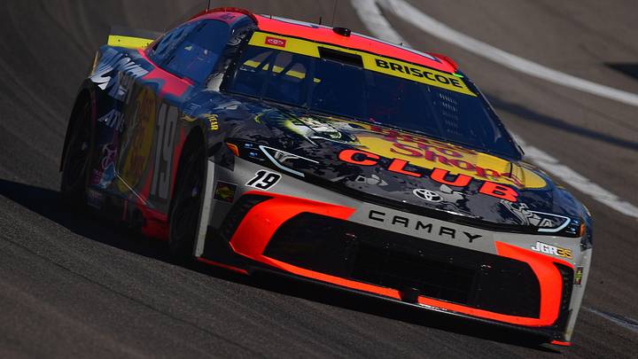 Oct 4, 2026; Las Vegas, Nevada, USA; Joe Gibbs Racing driver Chase Briscoe (19) during the South Point 400 at Las Vegas Motor Speedway. Gary A. Vasquez-Imagn Images Oct 4, 2026; Las Vegas, Nevada, USA; Joe Gibbs Racing driver Chase Briscoe (19) during the South Point 400 at Las Vegas Motor Speedway. Gary A. Vasquez-Imagn Images