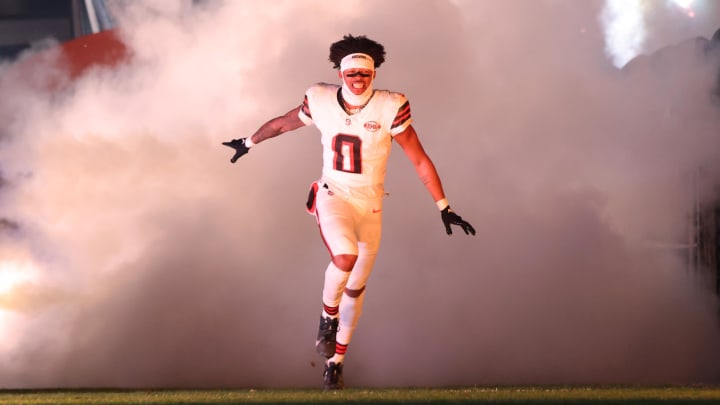 Dec 28, 2023; Cleveland, Ohio, USA; Cleveland Browns cornerback Greg Newsome II (0) takes the field. Dec 28, 2023; Cleveland, Ohio, USA; Cleveland Browns cornerback Greg Newsome II (0) takes the field.