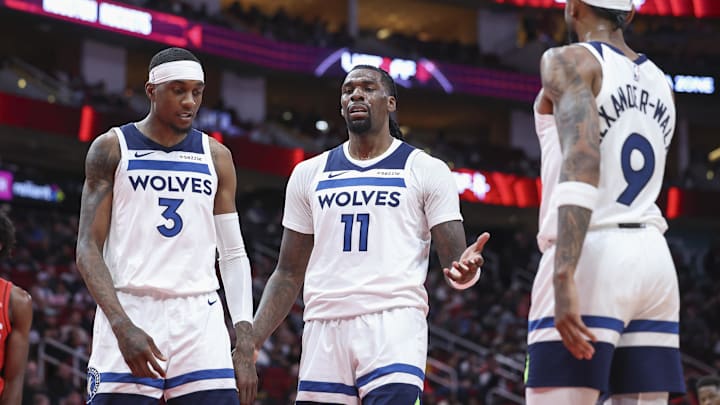Jaden McDaniels, Naz Reid, Nickeil Alexander-Walker, Minnesota Timberwolves