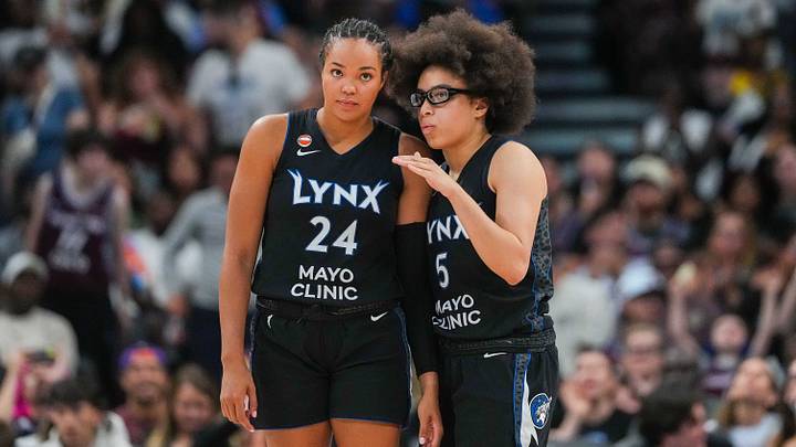 Napheesa Collier (left) has averaged 18.3 points and 7.3 rebounds in her four games back for the Lynx, complemented Olivia Miles’s incredible rookie season. Napheesa Collier (left) has averaged 18.3 points and 7.3 rebounds in her four games back for the Lynx, complemented Olivia Miles’s incredible rookie season.
