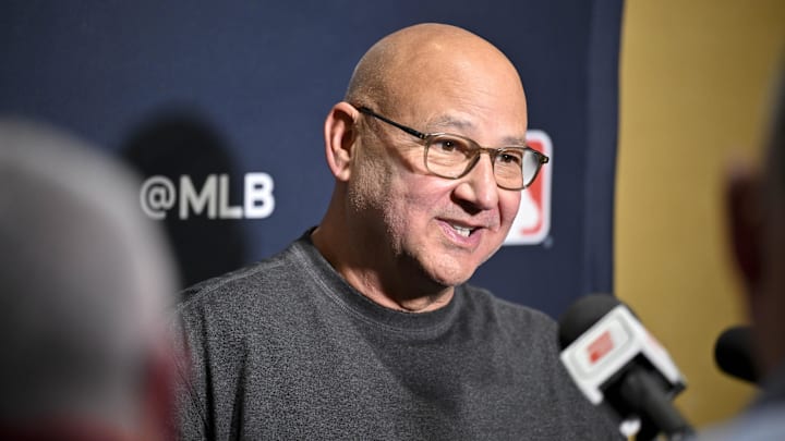 Dec 9, 2024; Dallas, TX, USA; Cincinnati Reds manager Terry Francona speaks with the media
at the Hilton Anatole during the 2024 MLB Winter Meetings. Mandatory Credit: Jerome Miron-Imagn Images Dec 9, 2024; Dallas, TX, USA; Cincinnati Reds manager Terry Francona speaks with the media
at the Hilton Anatole during the 2024 MLB Winter Meetings. Mandatory Credit: Jerome Miron-Imagn Images