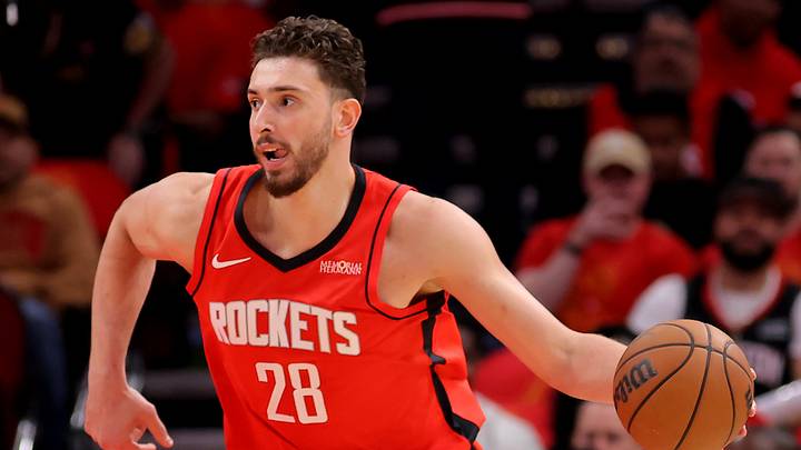 May 1, 2026; Houston, Texas, USA; Houston Rockets center Alperen Sengun (28) handles the ball against the Los Angeles Lakers during the first quarter game six of the first round of the 2026 NBA Playoffs at Toyota Center. Mandatory Credit: Erik Williams-Imagn Images May 1, 2026; Houston, Texas, USA; Houston Rockets center Alperen Sengun (28) handles the ball against the Los Angeles Lakers during the first quarter game six of the first round of the 2026 NBA Playoffs at Toyota Center. Mandatory Credit: Erik Williams-Imagn Images