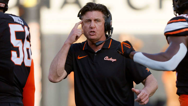 Oklahoma State head football coach Mike Gundy updates Ollie Gordon's status with the team heading into 2024.