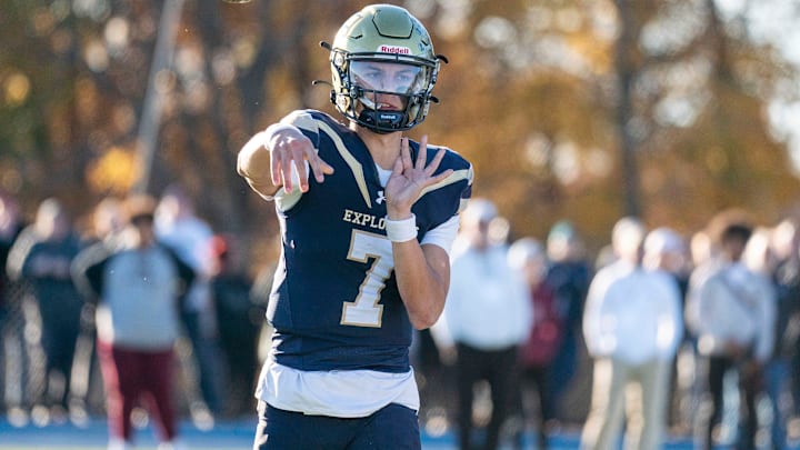  against St. Joseph's Prep during the Philadelphia Catholic League 6A football championship game in Ambler on Saturday, Nov. 9, 2024.