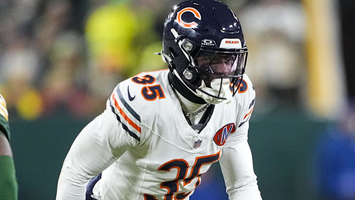 Dec 7, 2025; Green Bay, Wisconsin, USA;  Chicago Bears safety C.J. Gardner-Johnson (35) during the game against the Green Bay Packers at Lambeau Field.