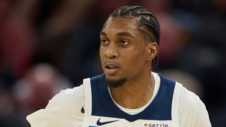 Dec 12, 2025; San Francisco, California, USA; Minnesota Timberwolves forward Jaden McDaniels (3) runs back on defense against the Golden State Warriors during the third quarter at Chase Center. Mandatory Credit: Robert Edwards-Imagn Images Dec 12, 2025; San Francisco, California, USA; Minnesota Timberwolves forward Jaden McDaniels (3) runs back on defense against the Golden State Warriors during the third quarter at Chase Center. Mandatory Credit: Robert Edwards-Imagn Images