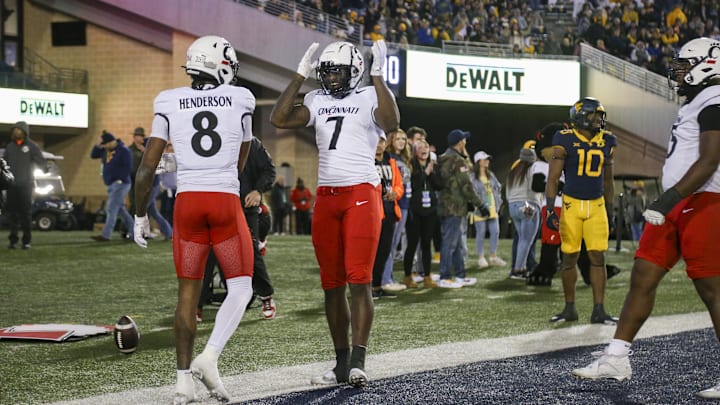 Cincinnati Bearcats take on West Virginia Mountaineers at Milan Puskar Stadium in 2023