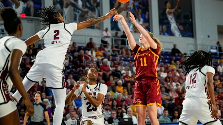 Emily Ryan had a big game as the Iowa State women downed Central Michigan on Sunday.