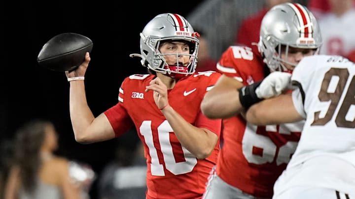 Julian Sayin is among the several quarterbacks Ohio State has in its quarterback room heading into the 2025 season. Julian Sayin is among the several quarterbacks Ohio State has in its quarterback room heading into the 2025 season.