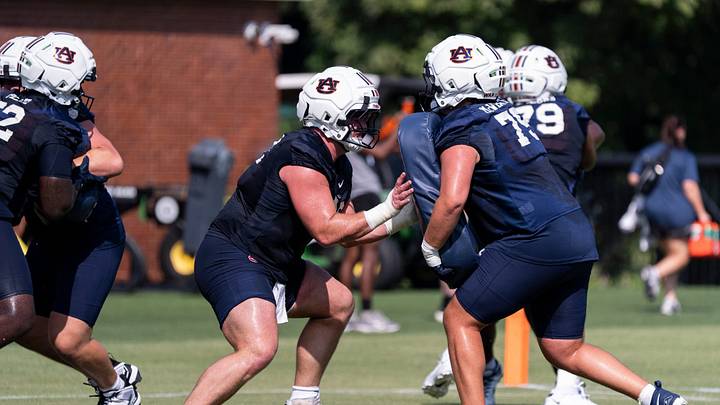 Auburn's offensive line will look to take away the woes of last season with a strong response next year. Auburn's offensive line will look to take away the woes of last season with a strong response next year.