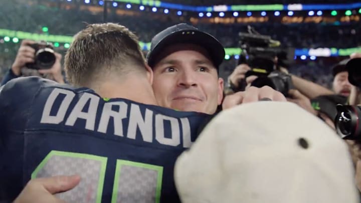 Mike Macdonald and Sam Darnold led the Seahawks to a Super Bowl win on Sunday. 