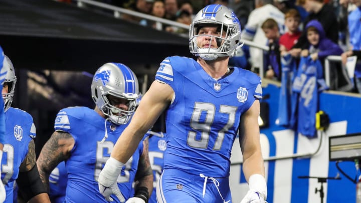 Detroit Lions defensive end Aidan Hutchinson.