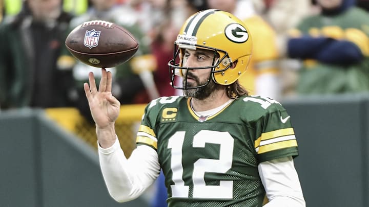 Green Bay Packers quarterback Aaron Rodgers.