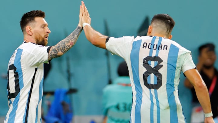 Acuña é titular da Seleção Argentina