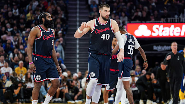 James Harden, Ivica Zubac, LA Clippers