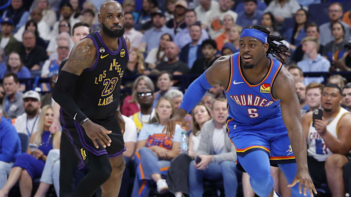 Oklahoma City Thunder seguramente será un duro rival para Los Angeles Lakers en esta nueva fecha de la NBA Oklahoma City Thunder seguramente será un duro rival para Los Angeles Lakers en esta nueva fecha de la NBA