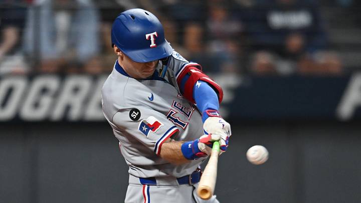 Texas Rangers center fielder Michael Helman. Texas Rangers center fielder Michael Helman.