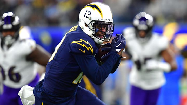  Los Angeles Chargers wide receiver Keenan Allen runs the ball against the against the Baltimore Ravens