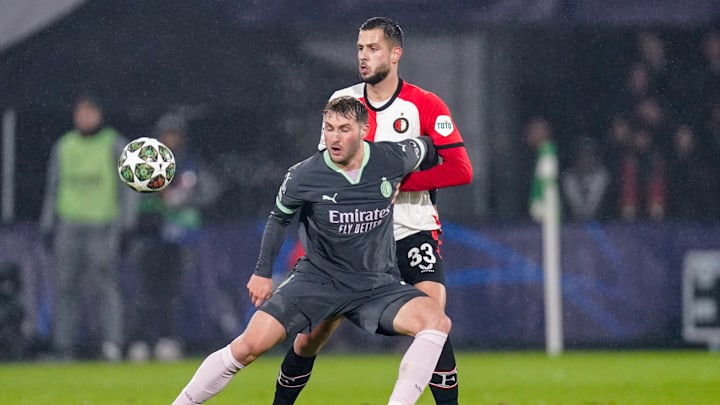 Feyenoord v AC Milan - UEFA Champions League 2024/25 League Knockout Play-off First Leg
