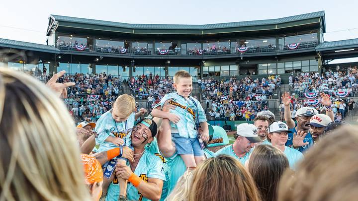 Bananas Foster being celebrated at Banana Ball game in Charleston. Bananas Foster being celebrated at Banana Ball game in Charleston.