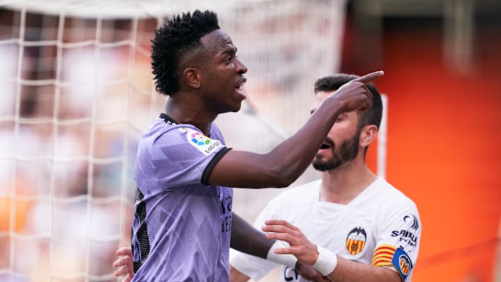 Vinicius Junior was the victim.of horrific racial abuse at Valencia