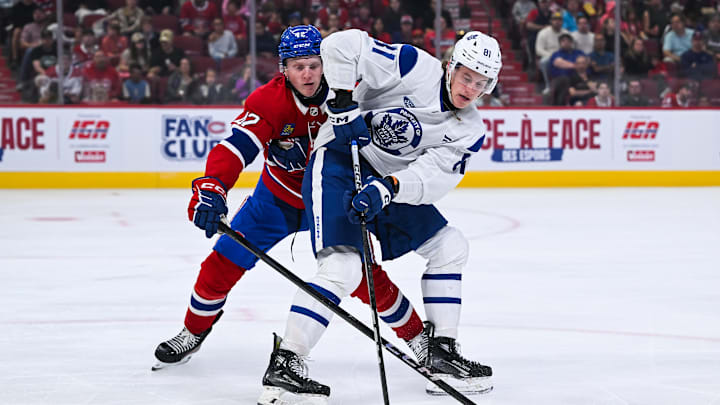 NHL: SEP 15 Preseason Prospect showdown Maple Leafs at Canadiens