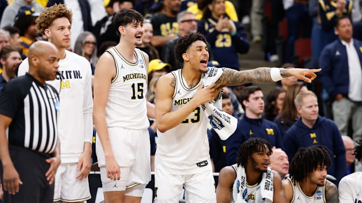 Michigan is a slight favorite against Arizona in the Final Four. Michigan is a slight favorite against Arizona in the Final Four.
