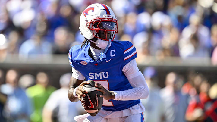 SMU Mustangs quarterback Kevin Jennings