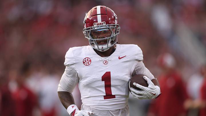 Sep 27, 2025; Athens, Georgia, USA; Alabama Crimson Tide wide receiver Isaiah Horton (1) warms up before the game against the Georgia Bulldogs at Sanford Stadium. Mandatory Credit: Brett Davis-Imagn Images Sep 27, 2025; Athens, Georgia, USA; Alabama Crimson Tide wide receiver Isaiah Horton (1) warms up before the game against the Georgia Bulldogs at Sanford Stadium. Mandatory Credit: Brett Davis-Imagn Images