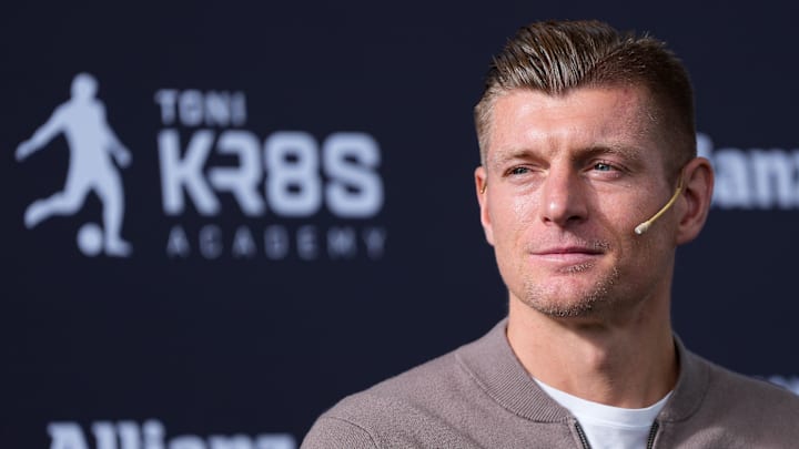 Toni Kroos Academy And Allianz Sponsorship Presentation In Madrid