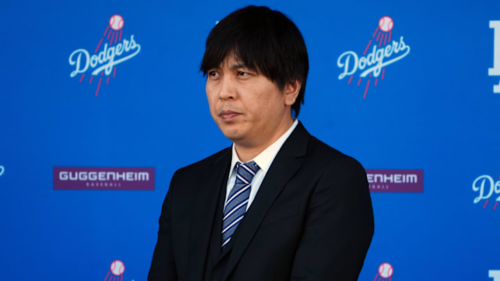 Dec 14, 2023; Los Angeles, CA, USA; Ippei Mizuhara, the translator for Los Angeles Dodgers