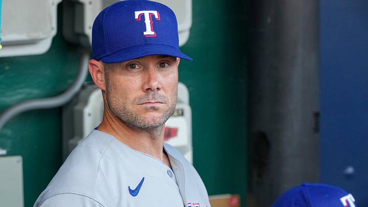 Texas Rangers manager Skip Schumaker. Texas Rangers manager Skip Schumaker.