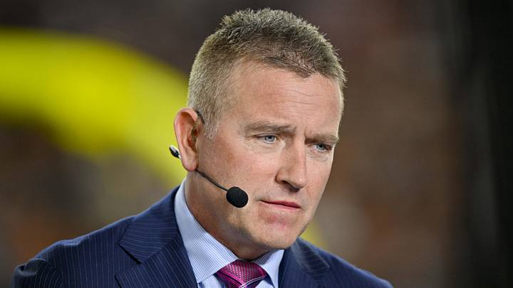 ESPN College Gameday analyst Kirk Herbstreit before the game between the Texas Longhorns and the Ohio State Buckeyes. ESPN College Gameday analyst Kirk Herbstreit before the game between the Texas Longhorns and the Ohio State Buckeyes.