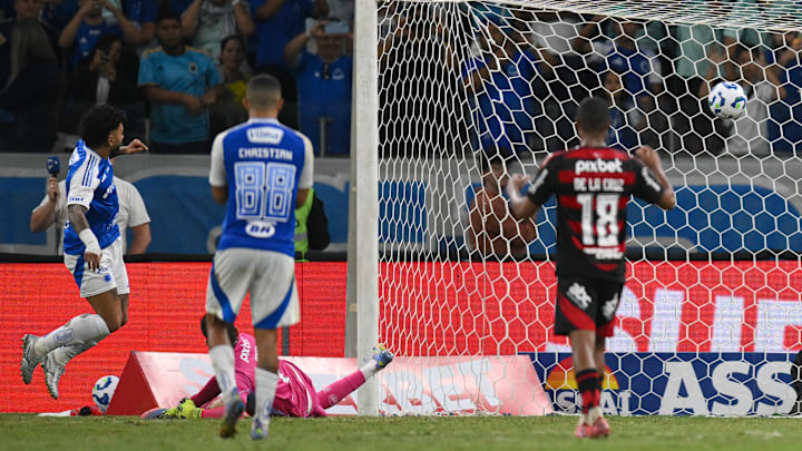 Gabigol marcou o gol da vitória sobre o Flamengo no Mineirão