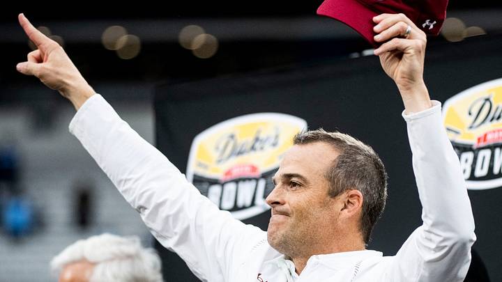 USC head coach Shane Beamer didn't announce any new signees on Wednesday.
Jg Mayobowl 123021 053 USC head coach Shane Beamer didn't announce any new signees on Wednesday.
Jg Mayobowl 123021 053